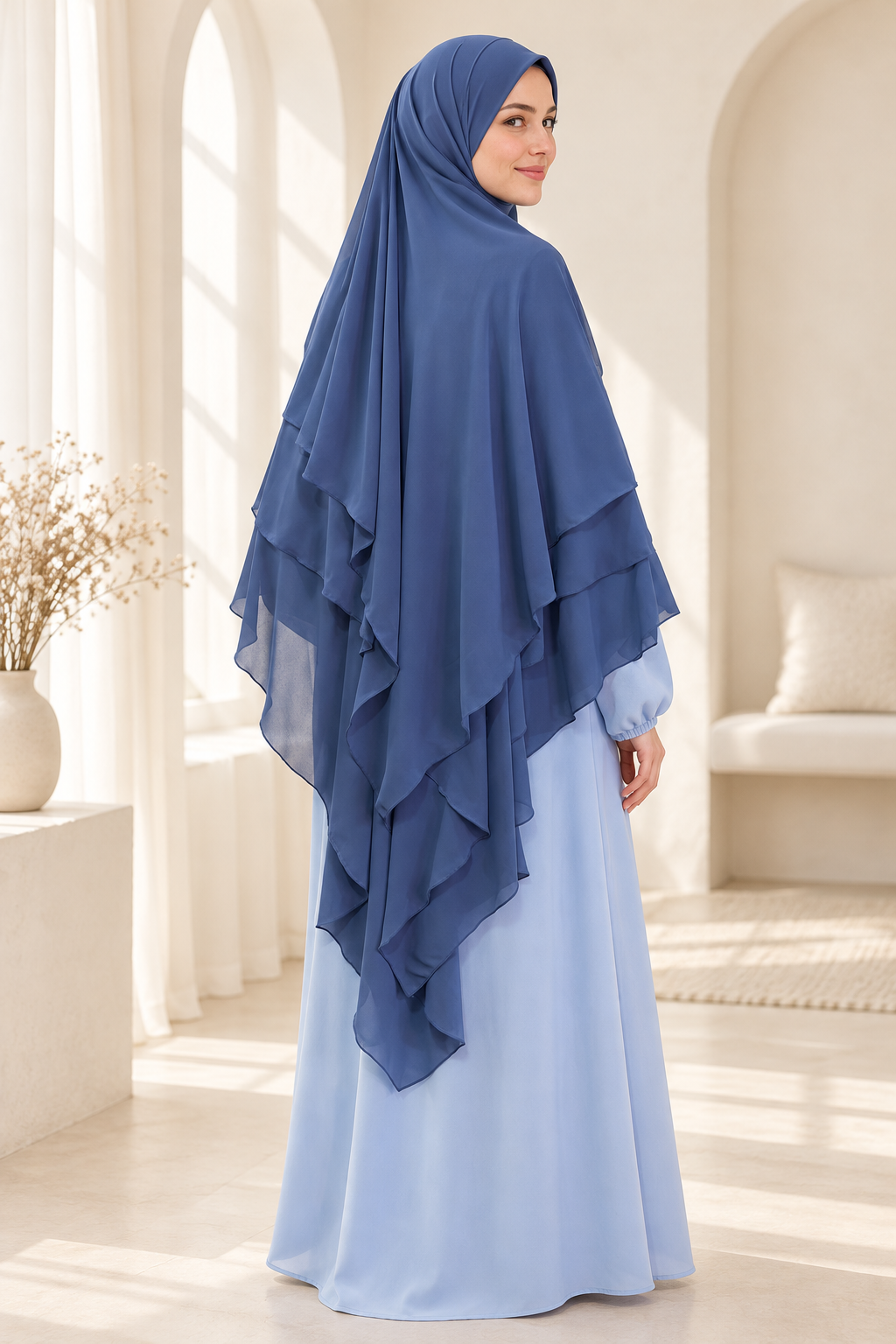 Khimar me 3 pala